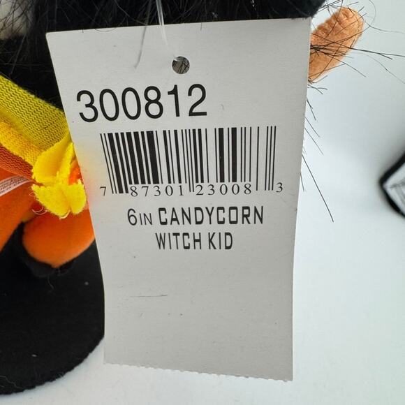 Annalee 6in Candy Corn Witch Kid Halloween Doll Decoration Figurine NWT - Picture 6 of 7
